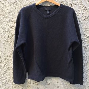 Express Dark Gray V-Neck Sweater